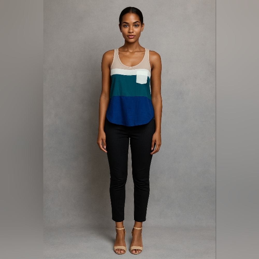 šNWOT Colorblock Sleeveless Top XS/S